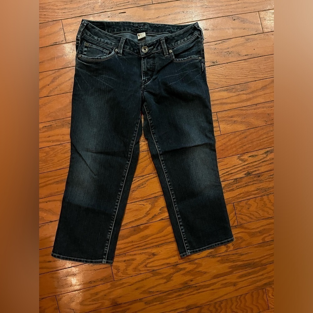Women's silver jeans Aiko, capris size 29